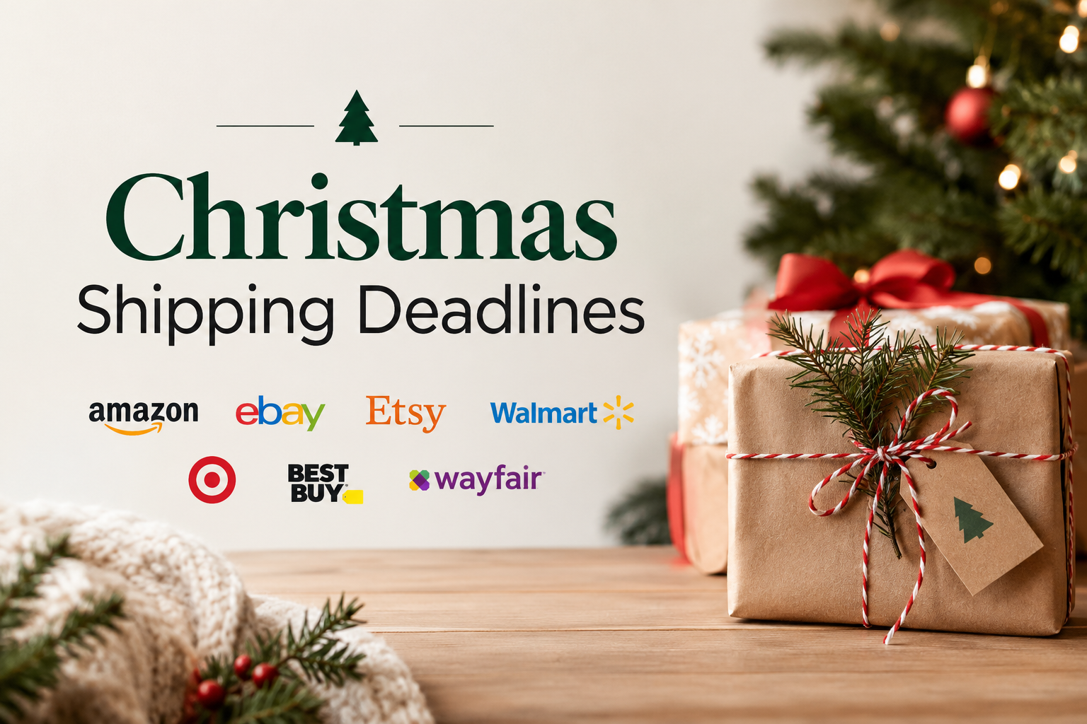 Christmas Shipping Deadlines 2026, Sorted by Who You Are Posting To